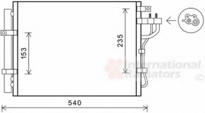 VAN WEZEL 83005188 -  Конденсатор, кондиционер